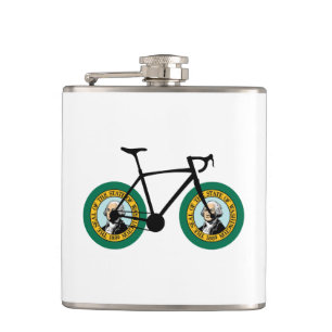 Washington Flag Cycling Hip Flask