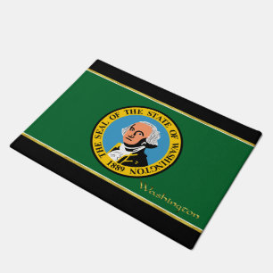 Washington flag doormat