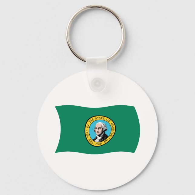 Washington Flag Keychain (Front)