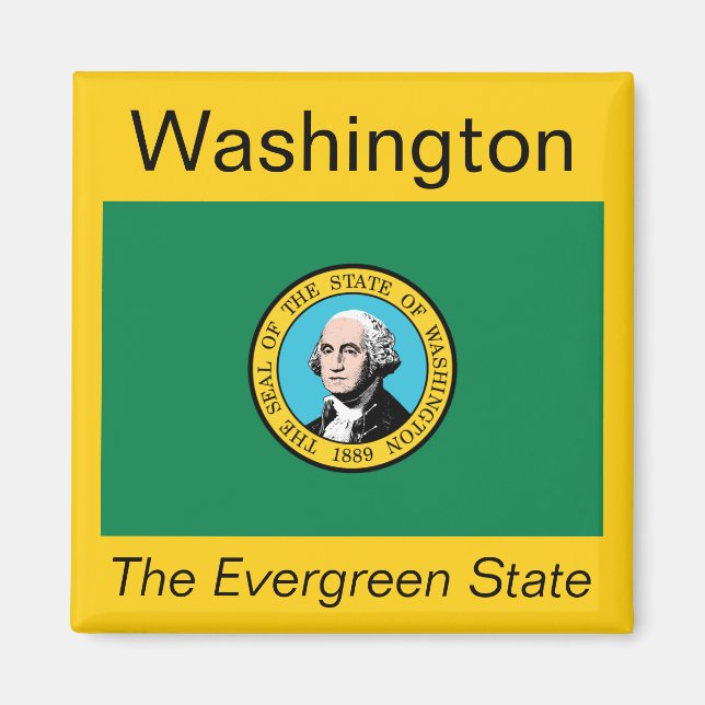 Washington Flag Magnet (Front)