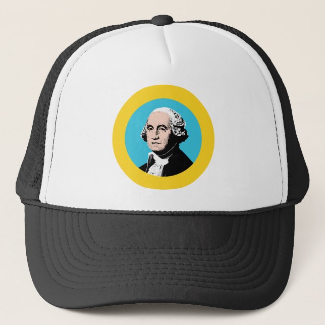 Washington Flag Theme 00 Trucker Hat (Front)