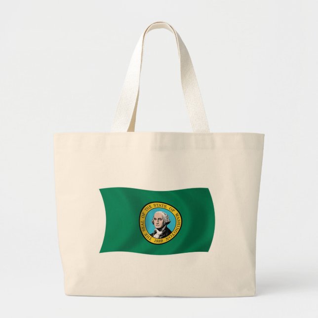 Washington Flag Tote Bag (Front)
