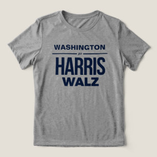 Washington for Harris Walz Tri-Blend Shirt