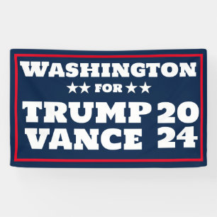 Washington for Trump Vance 2024 Banner