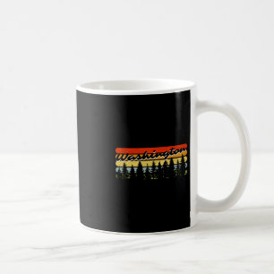 Washington Forest Sunset Trees Cabin Theme Souveni Coffee Mug