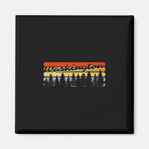 Washington Forest Sunset Trees Cabin Theme Souveni Magnet
