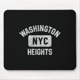 Washington Heights Nyc Gym Style Distressed White Mouse Pad
