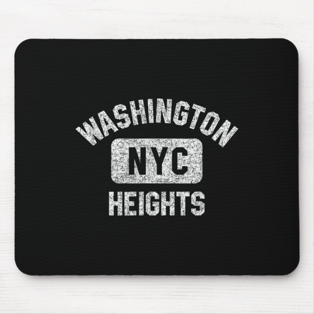 Washington Heights Nyc Gym Style Distressed White  Mouse Pad (Front)