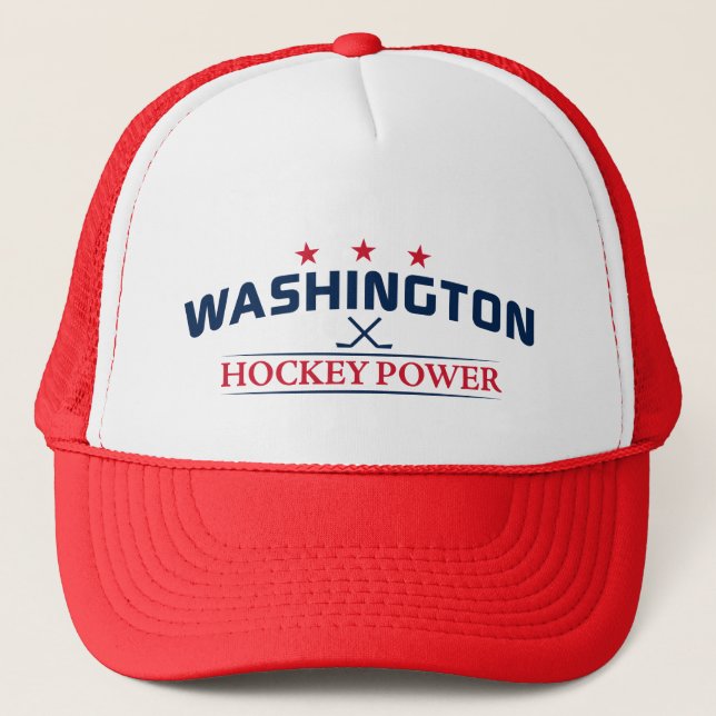 Washington Hockey Power Trucker Hat (Front)