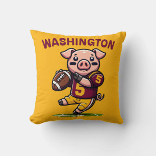 Washington Hog Football Cushion
