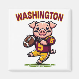 Washington Hog Football Magnet