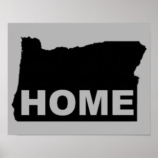 Washington Home Away From State Poster Sign
