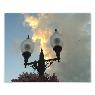 Washington Iowa Light and Storm Clouds Photo Print