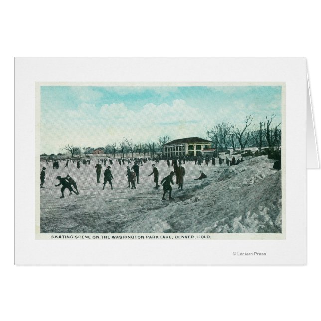 Washington Lake Park Ice Skating Scene (Front Horizontal)