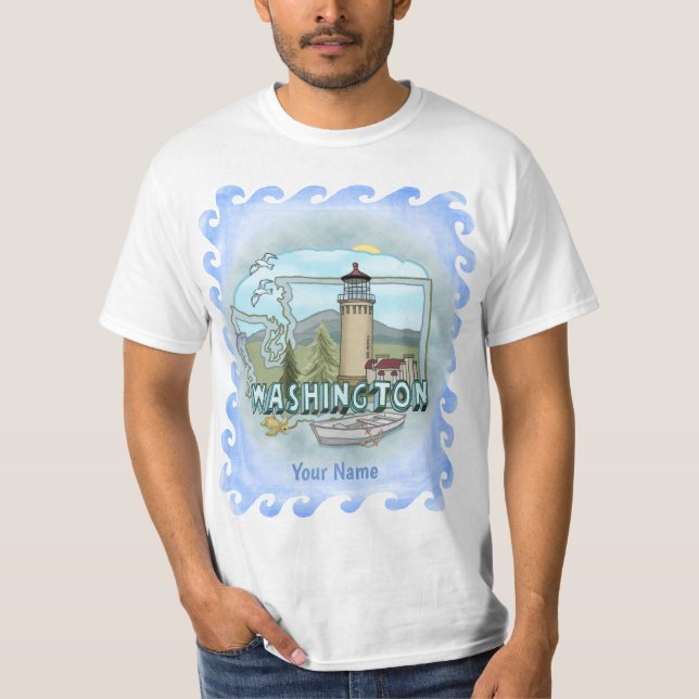 Washington Lighthouse  t-shirt (Front)