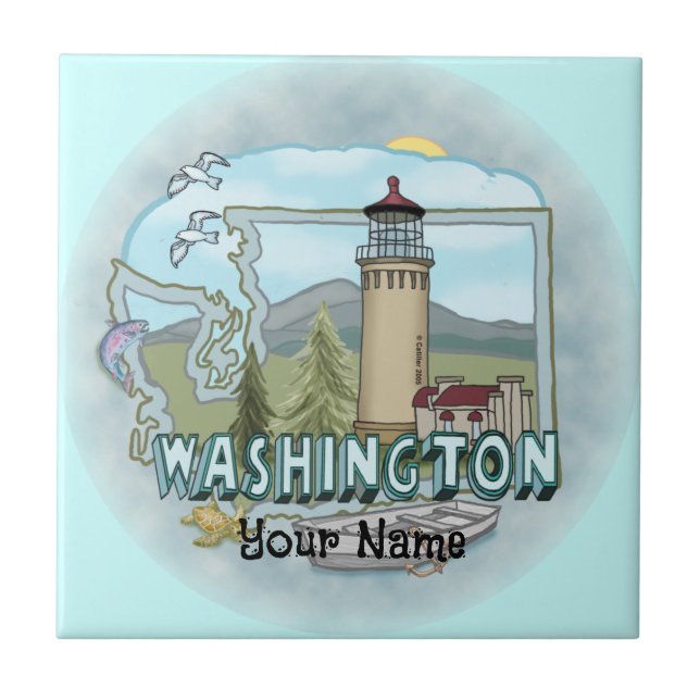 Washington Lighthouse Tile (Front)