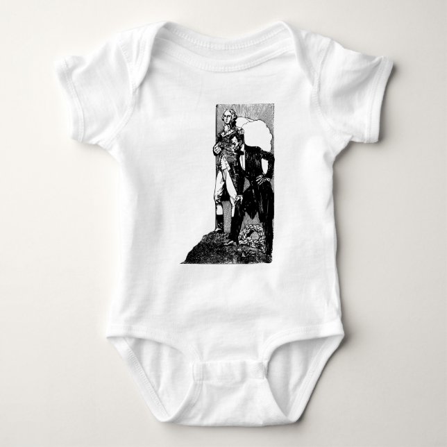 washington lincoln baby bodysuit (Front)