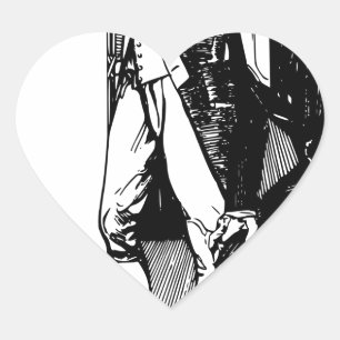 washington lincoln heart sticker