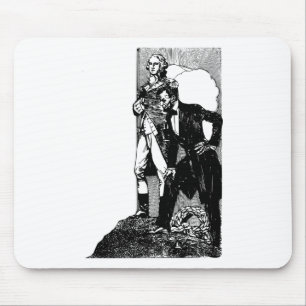 washington lincoln mouse pad