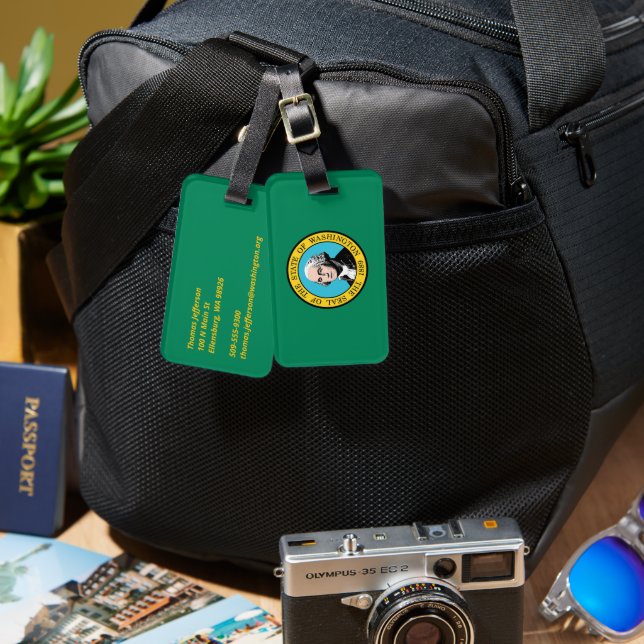 Washington Luggage Tag (Front & Back)