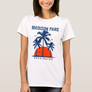 Washington Madison Park Ocean Surfing Surfboarding T-Shirt