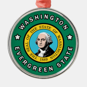 Washington Metal Tree Decoration