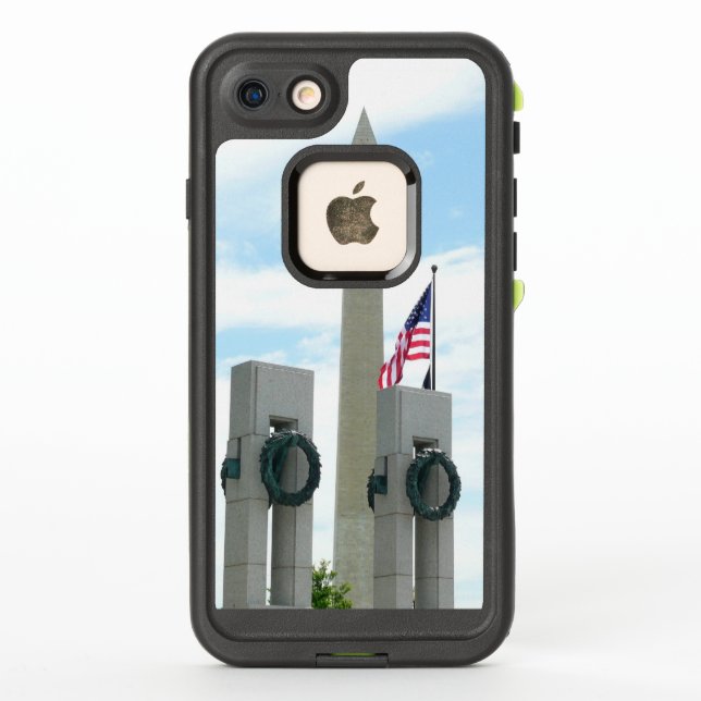 Washington Monument and WWII Memorial in DC LifeProof iPhone Case (Back)
