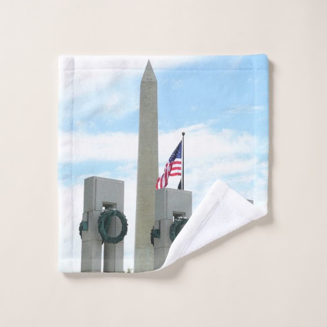 Washington Monument and WWII Memorial in DC Wash Cloth (Wash Cloth)