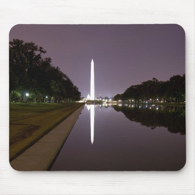Washington Monument at Night Mouse Pad (Front)