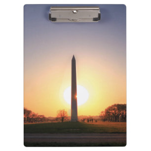 Washington Monument at Sunset Clipboard