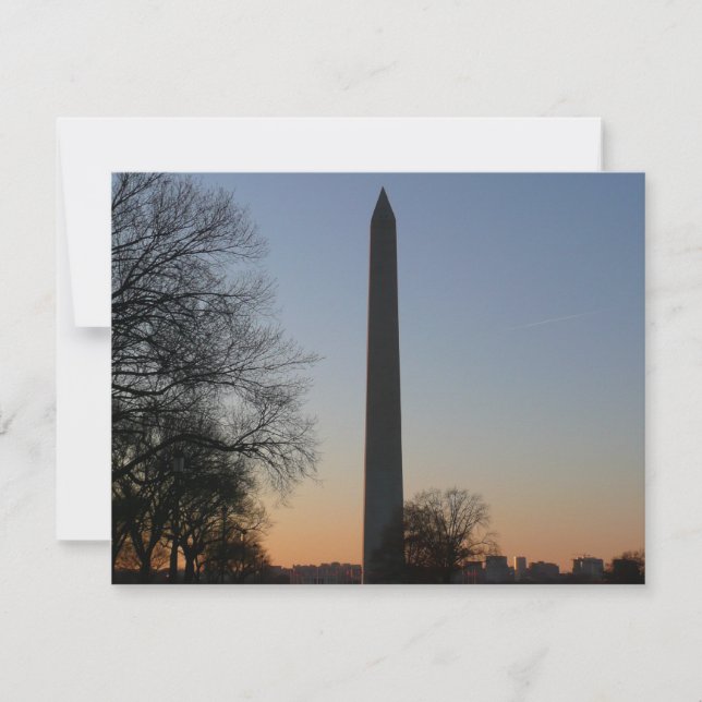 Washington Monument at Sunset in DC (Front)