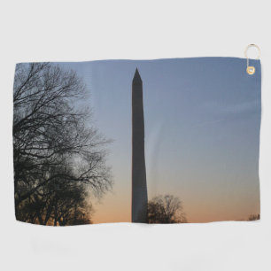 Washington Monument at Sunset in DC Golf Towel