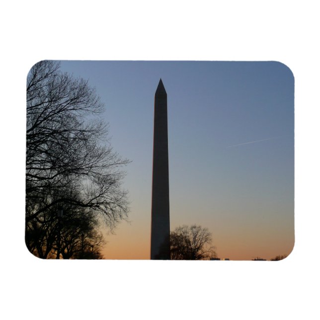 Washington Monument at Sunset in DC Magnet (Horizontal)
