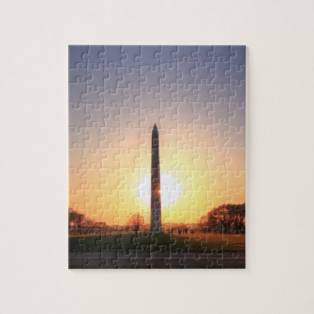 Washington Monument at Sunset Jigsaw Puzzle (Vertical)