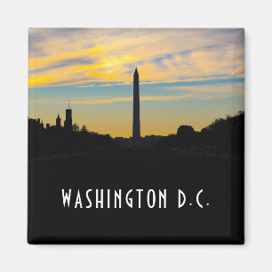 Washington Monument at Sunset Magnet