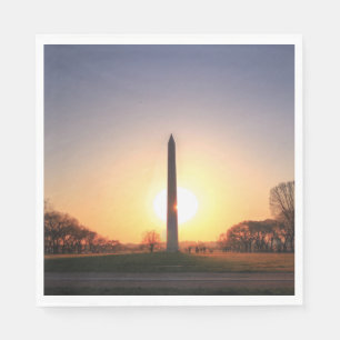 Washington Monument at Sunset Napkin