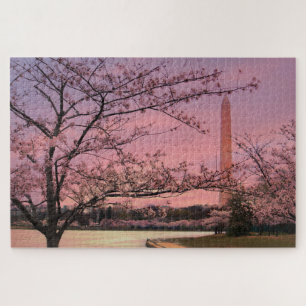 Washington Monument Cherry Blossom Festival Jigsaw Puzzle