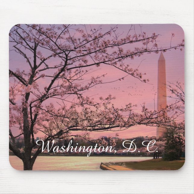 Washington Monument Cherry Blossom Festival Mouse Pad (Front)