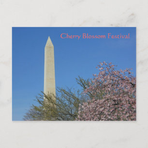Washington Monument Cherry Blossom Festival Postcard