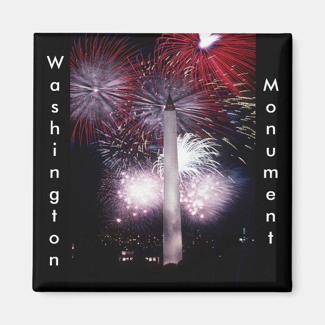 Washington Monument Fireworks Magnet (Front)