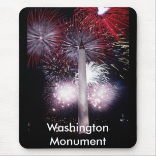 Washington Monument Fireworks Mouse Pad