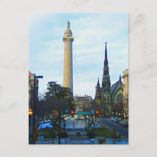 Washington Monument Historic Neighbourhood Postcard