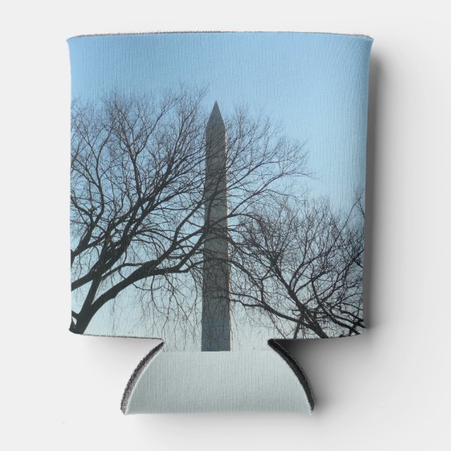 Washington Monument in Winter I Landscape Can Cooler (Front)