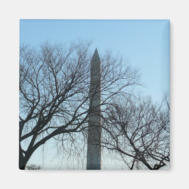 Washington Monument in Winter I Landscape Magnet (Front)
