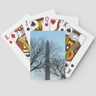 Washington Monument in Winter I Landscape Playing Cards