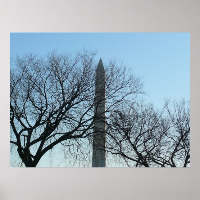 Washington Monument in Winter I Landscape Poster (Front)