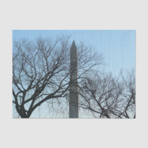 Washington Monument in Winter I Landscape Tissue Paper