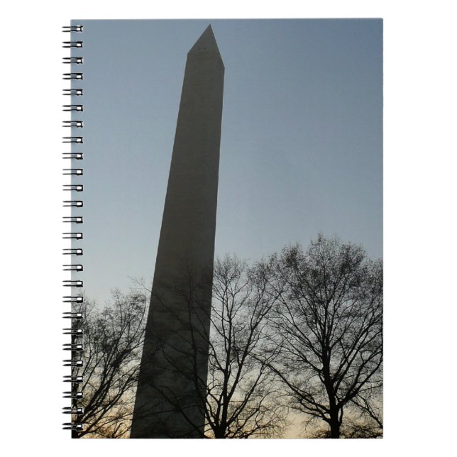 Washington Monument in Winter II Landscape Notebook (Front)