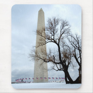 Washington Monument in Winter Mouse Pad