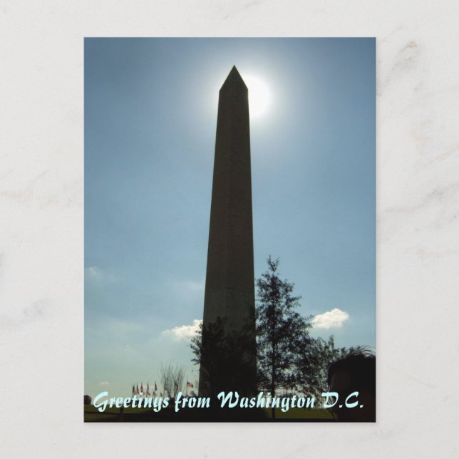 Washington Monument Postcard (Front)